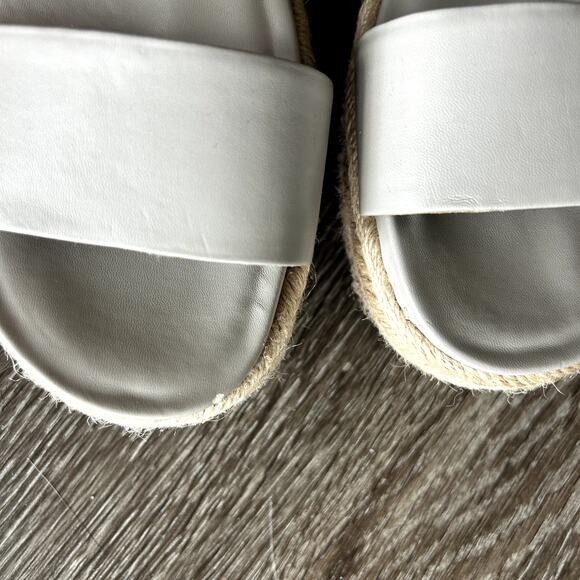 GUC Franco Sarto Tabatha Gray Espadrille Platform Wedge Sandal Size 7.5 Summer - Picture 9 of 9